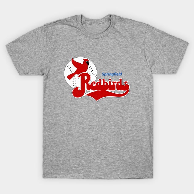 Defunct Springfield Redbirds Baseball 1987 T-Shirt by LocalZonly